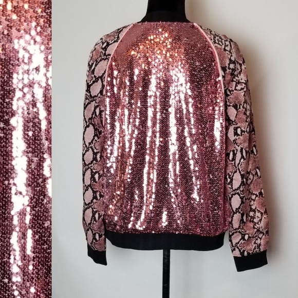Sequin Bomber Jacket - Picture 4 of 7